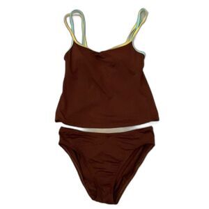 La Blanca Tankini Bathing Suit Size 6 Brown